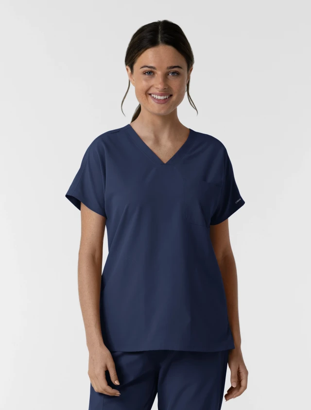 WINK Nurtur Women's Drop Shoulder Tunic Scrub Top 6280