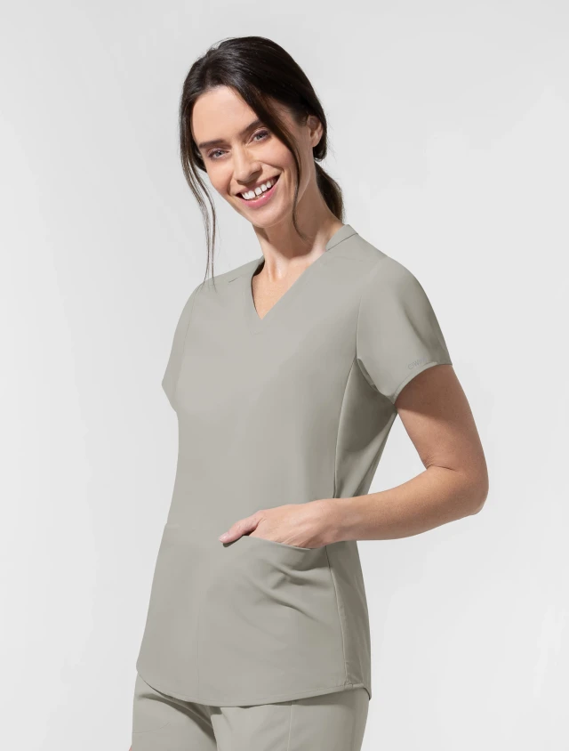 WINK Aura Women's 2-Pocket V-Neck Scrub Top 6270