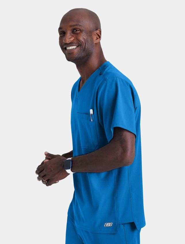 Skechers by Barco Men's Structure Warmup Scrub Jacket SK0408