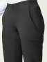 Cargo pocket detail of Healing Hands HH Works Women's Rachel Elastic Waist Pant #9500 in Black