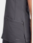 Front pocket detail of Healing Hands Purple Label Women's Juliet V-Neck Scrub Top 2245 in Pewter