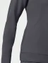 Side panel detail of Healing Hands Purple Label Women's Dakota Zip-Up Scrub Jacket 5038 in Pewter