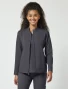 Front view of Healing Hands Purple Label Women's Dakota Zip-Up Scrub Jacket 5038 in Pewter