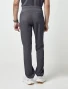 Back view of Healing Hands Purple Label Men's Daniel Drawstring Scrub Pant 9300 in Pewter