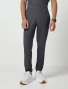 Front view of Healing Hands Purple Label Men's Dante Jogger Scrub Pant 9301 in Pewter