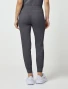 Back view of Healing Hands Purple Label Women's Toby Drawstring Jogger Scrub Pant 9244 in Pewter