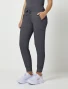 Left side view of Healing Hands Purple Label Women's Toby Drawstring Jogger Scrub Pant 9244 in Pewter