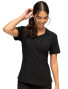 Front view of Heartsoul HS797 V-neck top in black