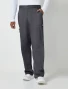 Front view of Cherokee Workwear Revolution Men's Fly Front Tapered Leg Cargo Scrub Pant WW140 in Pewter