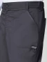 Cargo pocket detail of Cherokee Workwear Revolution Men's Fly Front Tapered Leg Cargo Scrub Pant WW140 in Pewter