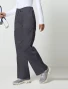 Left side view of Cherokee Workwear Core Stretch Unisex Drawstring Straight Leg Cargo Scrub Pant 4043 in Pewter