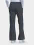 Back view of Cherokee Workwear Core Stretch Women's Mid Rise Pull-On Straight Leg Cargo Scrub Pant 4005 in Pewter