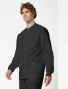 Side view of Cherokee Workwear Professionals Men's Snap Front Jacket #WW360 in Black