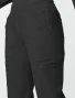 Front pocket detail of Cherokee Workwear Professionals Women's Mid Rise Pull-On Cargo Pant #WW170 in Black