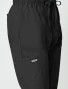 Cargo pocket detail of Cherokee Workwear Professionals Men's Fly Front Cargo Pant #WW190 in Black