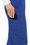 Cargo Pocket View of Med Couture Touch Yoga Cargo Pant 7739 in Royal