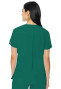 Back view of Med Couture Insight 3-pocket top in hunter. Item MC2411.
