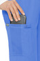 Pocket View of Med Couture Touch Yoga Waist Pant 7725 in Ceil