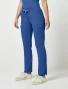 Side view of Med Couture Touch Women's Yoga Waist Cargo Pant #7725 in Royal