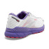 back view of Brooks women's Adrenaline GTS 22 white/coral/purple