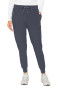 Front view of Med Couture Peaches Seamed Jogger in pewter. Item MC8721.