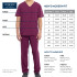 Cherokee Uniforms Fit Chart for men's modern fit