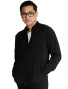 Front view of the Cherokee by Cherokee men's jacket #CK394A in black.