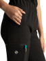 Right pocket view of the Sanibel Sustain women's jogger #PL129 in black