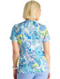 Back view of women's Cherokee Print top in Paisley Punch pattern.