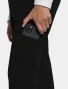 Side pocket detail of Med Couture Amp Women's Drawstring Cargo Pant #MC101 in Black