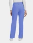 Back view of Cherokee Workwear Originals Ultra Women's Drawstring Straight Leg Cargo Scrub Pant CK272A in Ciel