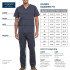 Size chart for Cherokee Workwear Originals Ultra Unisex 1 Pocket V-Neck Scrub Top CK778A