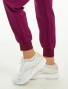 Leg cuff view of the Spirit Scrubs women's jogger scrub pant #UOB407 in wine