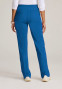 Back view of the Grey's Anatomy Knit-Stretch women's straight-leg scrub pant GRSP685 in royal.