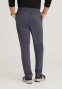 Back view of the Grey's Anatomy Knit-Stretch men's straight-leg scrub pant GRSP706 in steel
