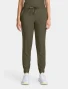 Front view of Healing Hands Quest Women's Flat Front Jogger Scrub Pant HH155 in Olive