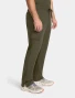 Side view of Healing Hands Quest Men's Zip-Fly Drawstring Scrub Pant HH154 in Olive