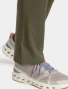 Side vent detail of Healing Hands Quest Men's Zip-Fly Drawstring Scrub Pant HH154 in Olive