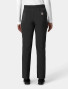 Back side view of a female healthcare worker wearing the women's Carhartt straight leg pant C53210 in black