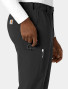 A close up view of the right leg cargo pocket on the  Carhartt mens straight leg pant C56410 in black