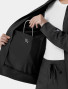 A close up view of the right inside pocket on the  Carhartt womens scrub jacket C82410 in black