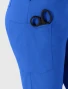 Cargo pocket detail of WINK Boundless Women's Flare Leg Cargo Scrub Pant 5551 in Royal