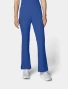 Front view of Med Couture Insight Women's Mid-Rise Flare Leg Scrub Pant MC010 in Royal