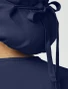 Back tie detail of Cherokee Workwear Originals Ultra Unisex Bouffant Scrub Hat CK00005 in Navy