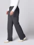 Left side view of Cherokee Workwear Revolution Men's 12-Pocket Straight Leg Cargo Scrub Pant CK00001 in Pewter