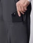 Phone pocket detail of Cherokee Workwear Revolution Men's 12-Pocket Straight Leg Cargo Scrub Pant CK00001 in Pewter