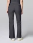 Back view of Cherokee Workwear Revolution Women's Mid Rise Flare Cargo Scrub Pant CK00039 in Pewter