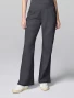 Front view of Cherokee Workwear Revolution Women's Mid Rise Flare Cargo Scrub Pant CK00039 in Pewter