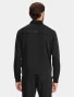 Back view of Healing Hands HH Works Men's Zip Front Scrub Jacket HH322 in Black