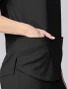 Side pocket detail of Healing Hands HH Works Women's Dolman Scrub Top HH00050 in Black